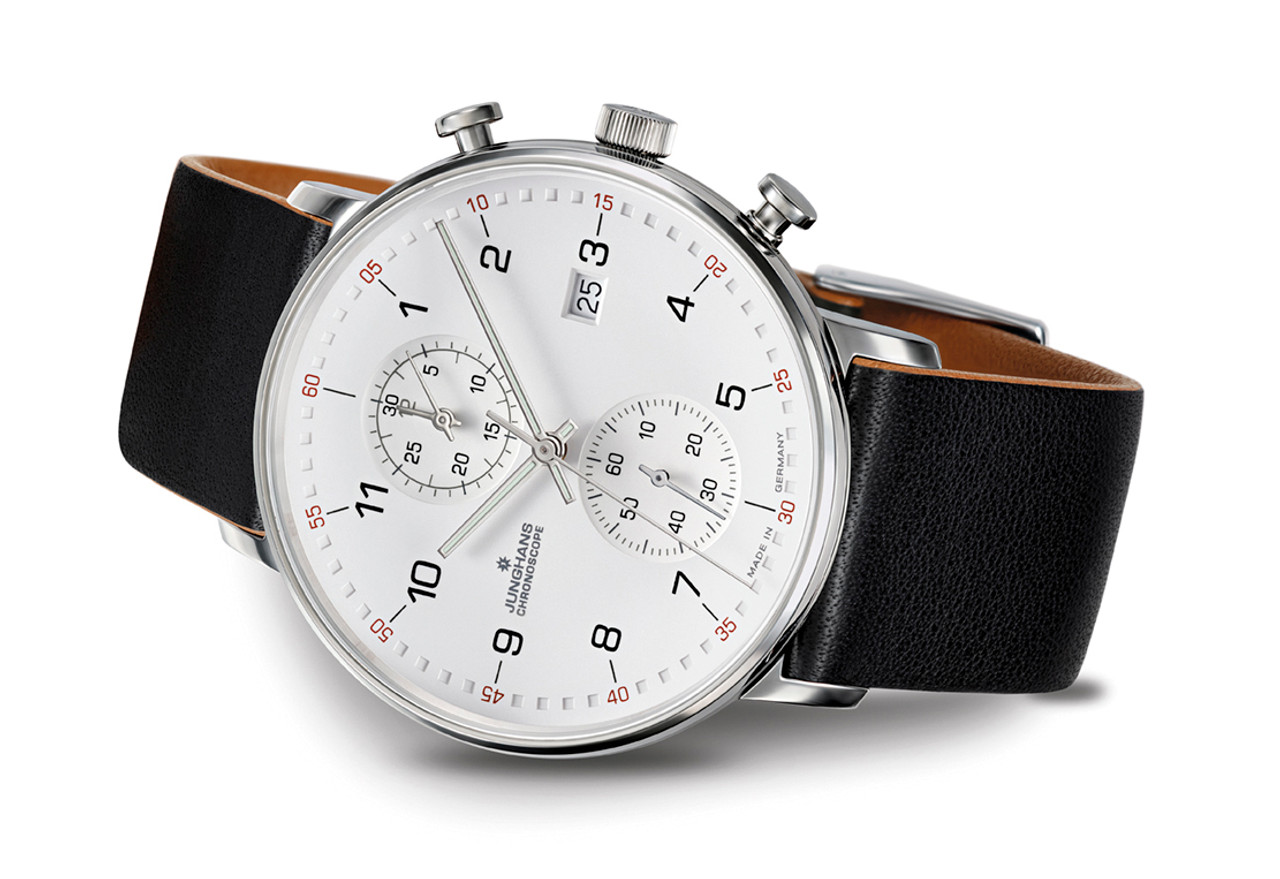 Junghans FORM C Quartz Chronoscope Silver Dial 041/4771.00
