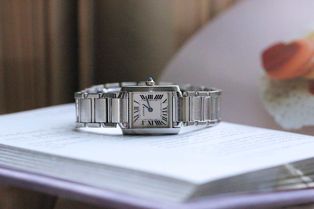 pre owned cartier tank francaise small