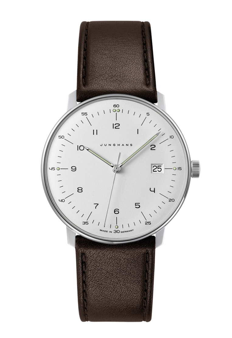 Junghans Max Bill シルバーダイヤル サファイアクリスタル クォーツウォッチ 41/4817.02, 38 mm, 最大請求書並行輸入 Junghans Max Bill Watch | Quartz | 38mm | Silver-plated