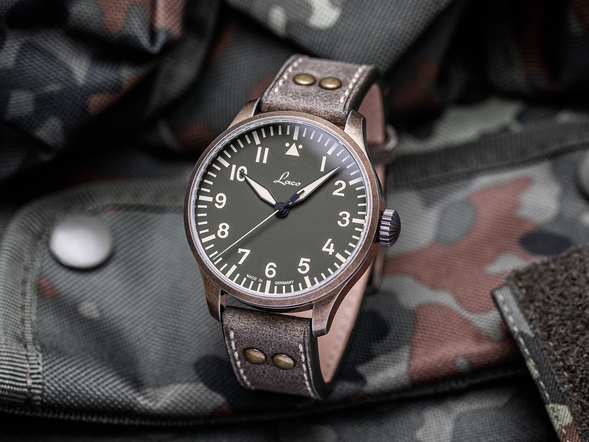 laco aviator watch