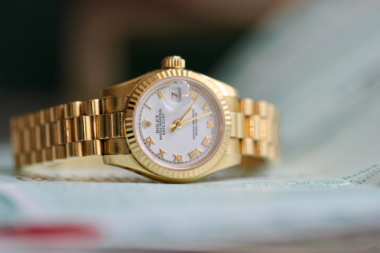 Rolex Datejust Lady - Gold President Watches From SwissLuxury