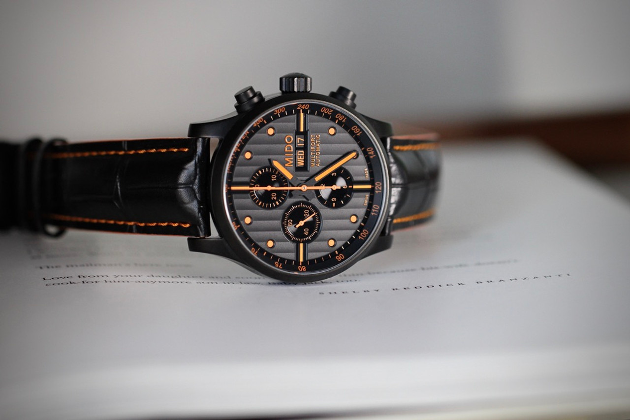 Mido Swiss Watch MULTIFORT Special Edition II Chronograph Black  M005.614.36.05122 Full Set
