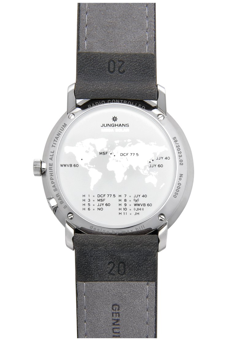 Junghans Max Bill MEGA Solar 59/2023.02 | Titanium Bauhaus Watch