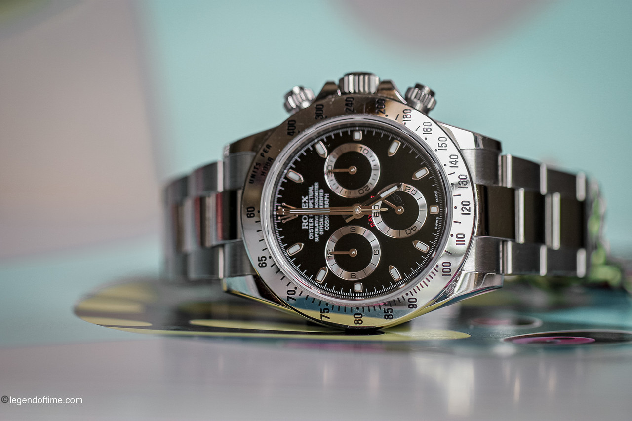 2015 Rolex Daytona Cosmograph Chromalight Black Watch 116520 complete