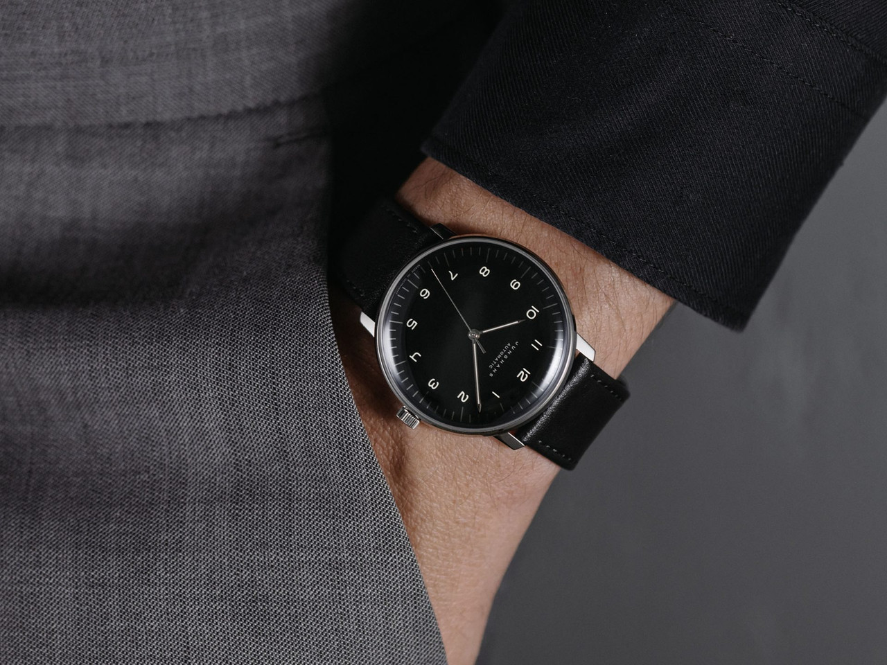 Junghans Max Bill Automatic 27/3400.02 | Black Dial Bauhaus Watch