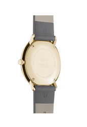 Junghans Max Bill Damen Gold PVD Ref. 47/7853.02 | 32.7 mm | Bauhaus Elegance in Soft Grey