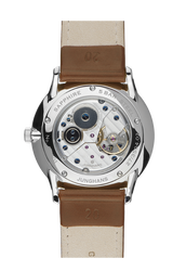 Junghans Meister Handwound Ref. 27/3504.02 | 37.7 mm | Sunburst Blue Dial | Brown Leather Strap