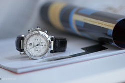 Pre-Owned Cartier Pasha Chronograph Automatic Date Ref# W310355 Silver Dial – Complete with Box & Papers