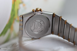 Pre- Owned Omega Constellation Ladies Watch – 18k Yellow Gold & Stainless Steel, Diamond Bezel – 23mm Quartz