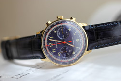 Junghans Telemeter wristwatch on leather strap – aviation-style chronograph for collectors