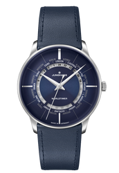Junghans Meister Worldtimer Ref. 027/3010.01 | 40.4 mm | Blue Dial • World Time Display