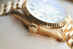 Vintage 1980's Rolex Oyster Perpetual Watch - Ladies Datejust Fluted Bezel 6917 