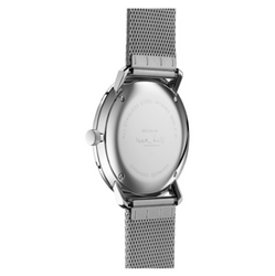 For sale Junghans Max Bill Quartz 041/4463.48 Silver Dial Milanese Men’s Watch, New with Authorized seller warranty of 2 Years, free shipping from Legend of Time Chicago.