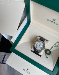 Rolex Watch 326139 Sky-Dweller Annual Calendar Dual Timezone  Ivory Dial - White Gold - Black Leather  Rolex Watch 326139 Sky-Dweller Annual Calendar Dual Timezone  Ivory Dial - White Gold - Black Leather