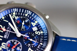 Bremont ALT1-P2/BL BLUE dial Chrono Auto 43mm Watch Date Steel Trip-Tick® Case