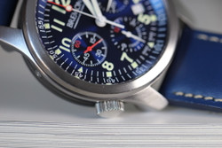 Bremont ALT1-P2/BL BLUE dial Chrono Auto 43mm Watch Date Steel Trip-Tick® Case