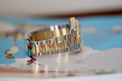 Rolex Datejust 36 mm Tuxedo Dial Oyster Brc Yellow Gold & Steel 116233 Complete