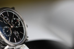 IWC Portofino Chronograph IW391008 Black Dial Steel Date Day Complete B/P watch