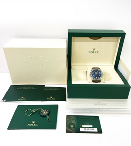 Pre-Owned Rolex Oyster Perpetual 41 Blue Dial