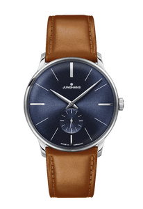Junghans Meister Handwound Ref. 27/3504.02 | 37.7 mm | Sunburst Blue Dial | Brown Leather Strap Junghans Meister Handwound Ref. 27/3504.02 | 37.7 mm | Sunburst Blue Dial | Brown Leather Strap