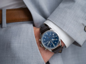 Laco Kiel.2 Blau Blue Dial– 43mm German Pilot Chronograph with ETA Valjoux 7750 Ref 862186 Laco Kiel.2 Blau Blue Dial– 43mm German Pilot Chronograph with ETA Valjoux 7750 Ref 862186