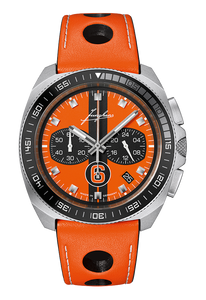 Junghans 1972 Chronoscope Sports Edition 41/4557.00 orange dial automatic chronograph limited 200 pieces