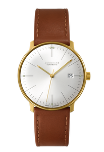 For sale modern yet vintage style at its best - JUNGHANS MAX BILL AUTOMATIC # 27/7002.02 GOLD PVD