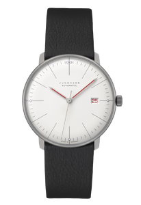 Junghans Max Bill Automatic 027/4009.02 | 38mm Bauhaus Watch | White Dial - front view