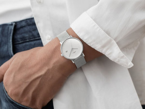 Junghans FORM Ladies White Dial Milanese Bracelet | Ref. 47/4851.44 on the wrist