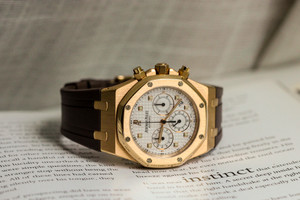 Audemars Piguet Royal Oak Chronograph 26022OR 39mm Rose Gold Panda Dial – Box & Papers