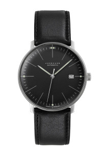 JUNGHANS MAX BILL AUTOMATIC 027/4701.02 | Black Dial | Leather Strap | Date