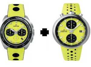Junghans 1972 Competition FIS Lemon limited edition two-watch set