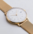 Junghans Max Bill Damen gold Milanese bracelet