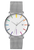 Junghans FORM Quartz Bauhaus Edition – 39mm White Dial, Multicolor Markers | Ref. 41/4580.44