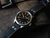 Laco Neapel 39 black dial with orange Super-LumiNova numerals and hands