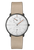 Junghans Max Bill Regulator Edition 60 27/3190.02 white dial automatic regulator watch with anthracite PVD case front view.
