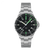 For Sale mens Mechanical wristwatch, made and designed in Germany - LACO 1925 AMAZONAS 42mm Automatic Black Green Dial Sports Steel Bracelet 862107 - Available in store Legend of Time Chicago Watch Center and online www.Legendoftime.com