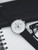 Junghans FORM C Chronograph 41/4770.00 silver dial black leather strap
