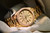 1981 Rolex Day-Date Ref. 18038 Linen Dial and Florentine/Morellis engraved finish "President" bracelet 18K Yellow Gold 