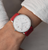 On the wrist - Junghans Max Bill Mega Solar – Red Strap & Red Numerals
