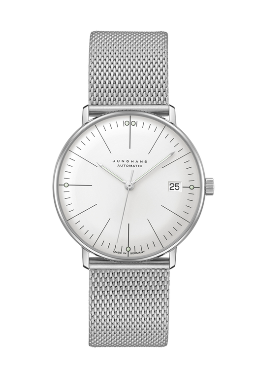 Junghans Max Bill Kleine Automatic 27/4106.46 34 mm silver dial with Arabic numerals
