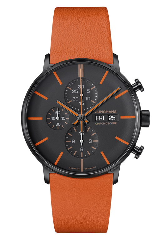Junghans FORM A Chronoscope English Date 27/4370.01 black PVD chronograph