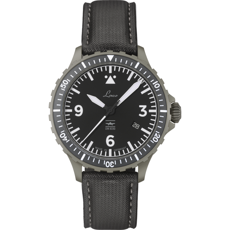 Laco Hamburg DIN 8330 pilot watch 43.5mm ceramic bezel