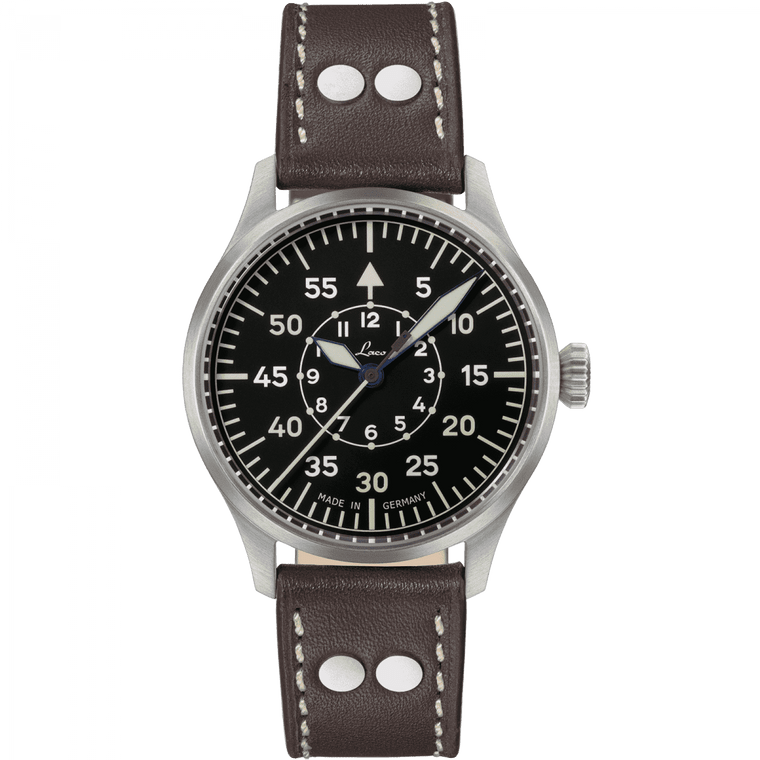 Laco Karlsruhe Pro 40mm automatic pilot watch Type B dial flieger