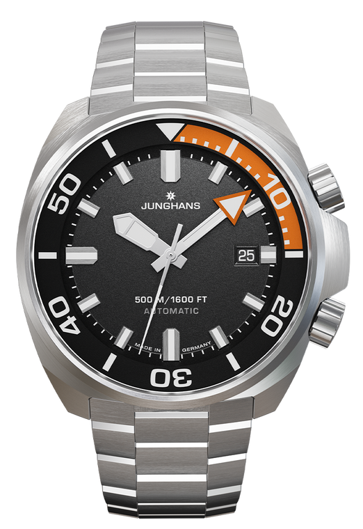 Junghans Aquaris Diver Automatic 27/4668.44 with anthracite dial and stainless steel bracelet