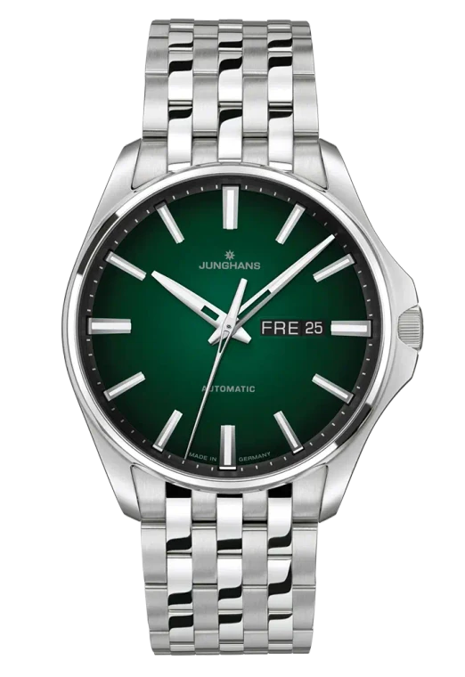 Junghans Meister S Automatic Green Dial Ref. 27/4518.44 front view