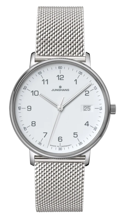 Junghans FORM Ladies White Dial Milanese Bracelet | Ref. 47/4457.44 front view