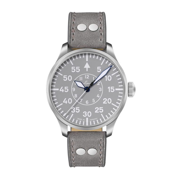 Laco Aachen Grau 42 Automatic Pilot Watch 862159  front view