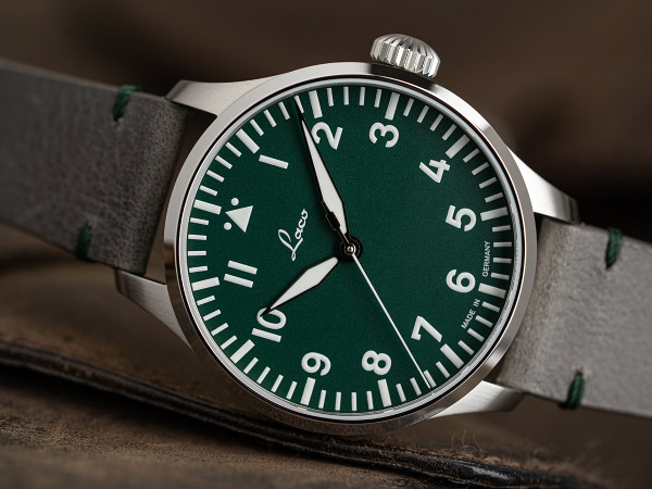LACO Pilot Watches Basic Aachen Grün 42 Green Limited Edition