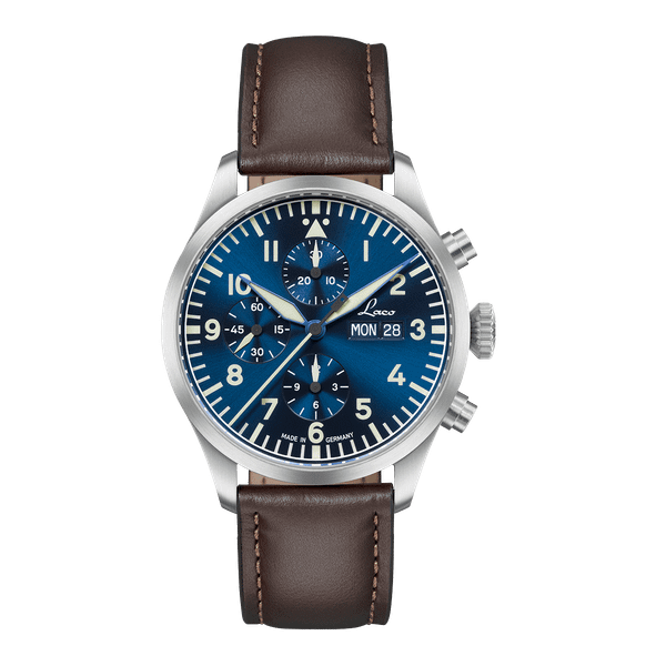Laco Kiel.2 Blau 43 mm German Pilot Chronograph – ETA Valjoux 7750